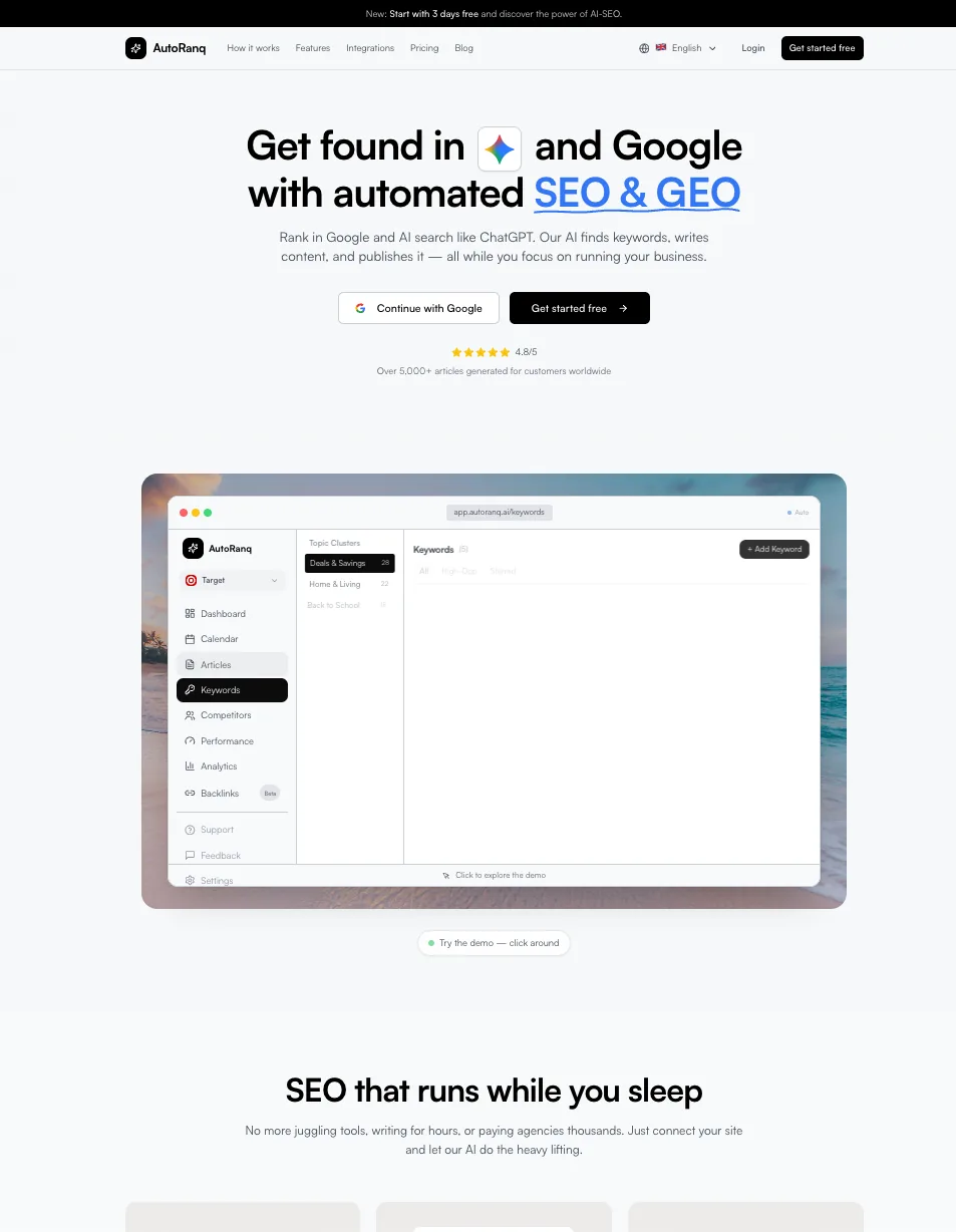 AutoRanq.ai, ons AI-marketingplatform