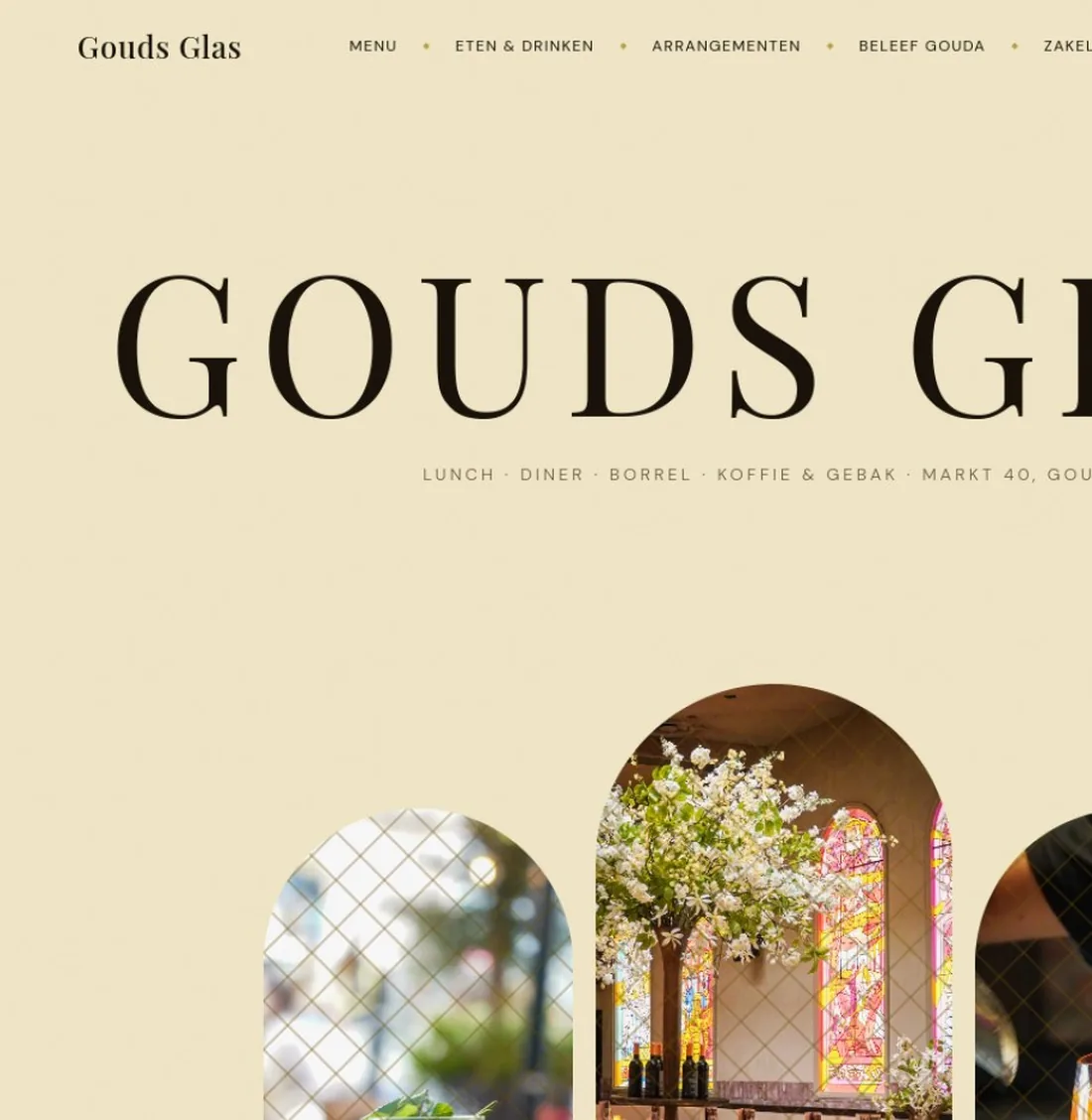 Website van Gouds Glas
